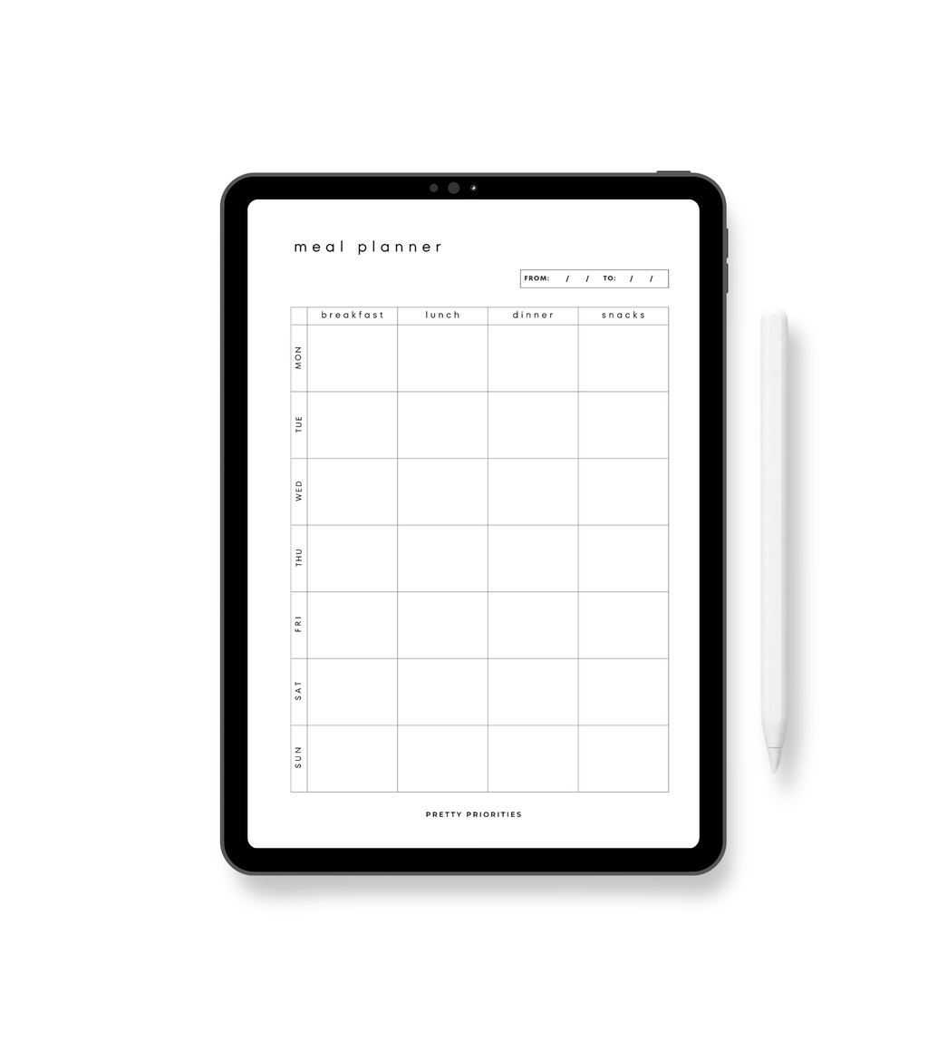Meal Planner PDF