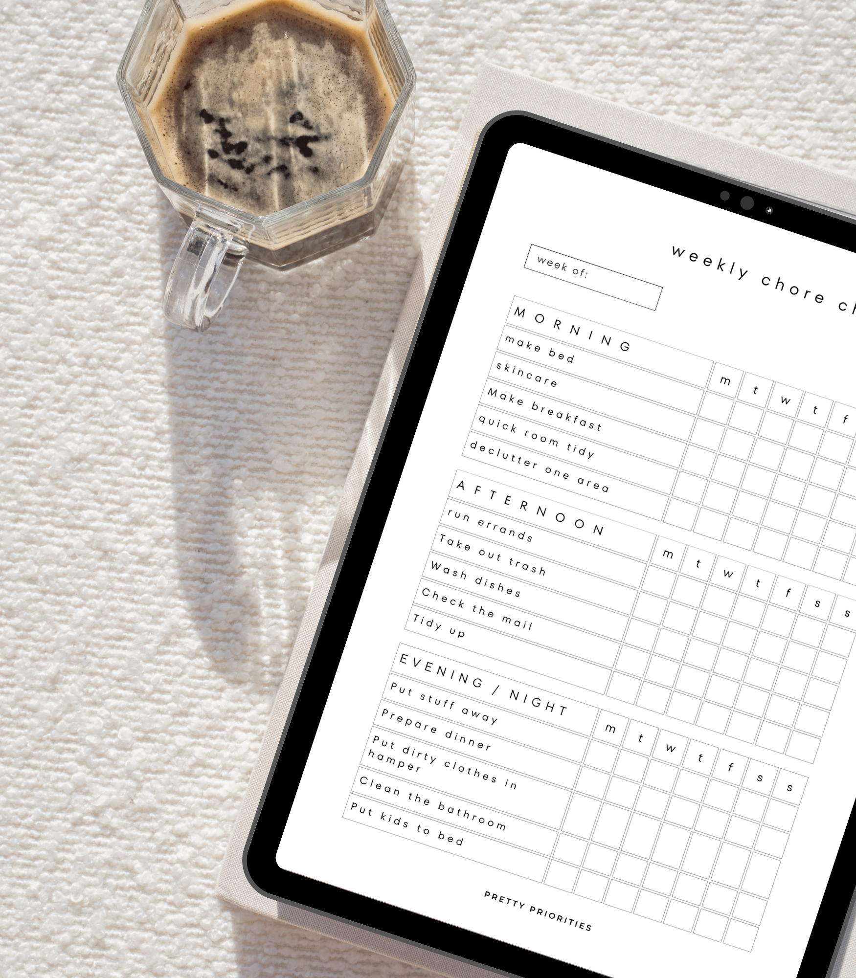 Weekly Chore Checklist PDF