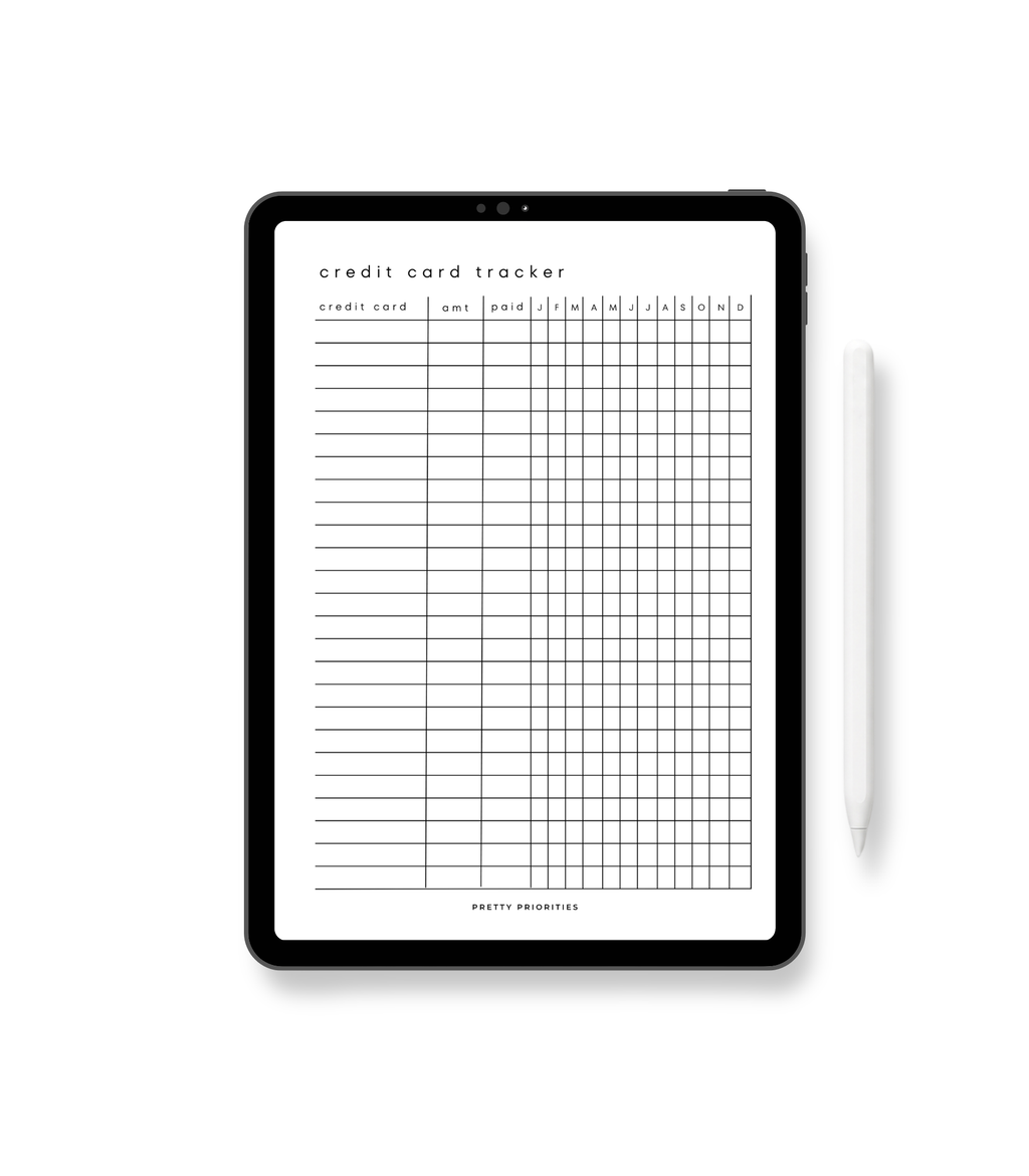 Credit Card Tracker PDF
