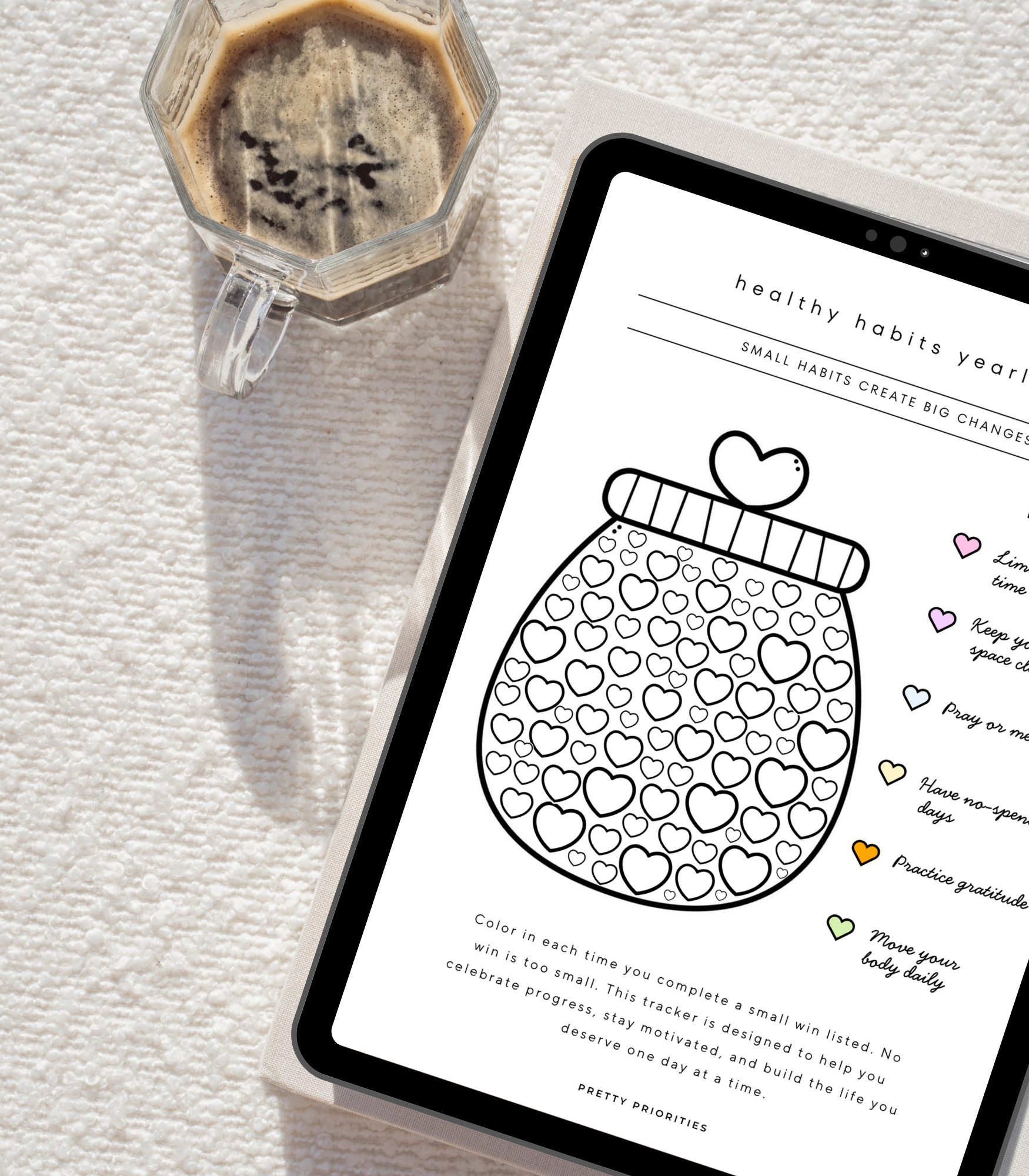 Healthy Habits Yearly Tracker PDF